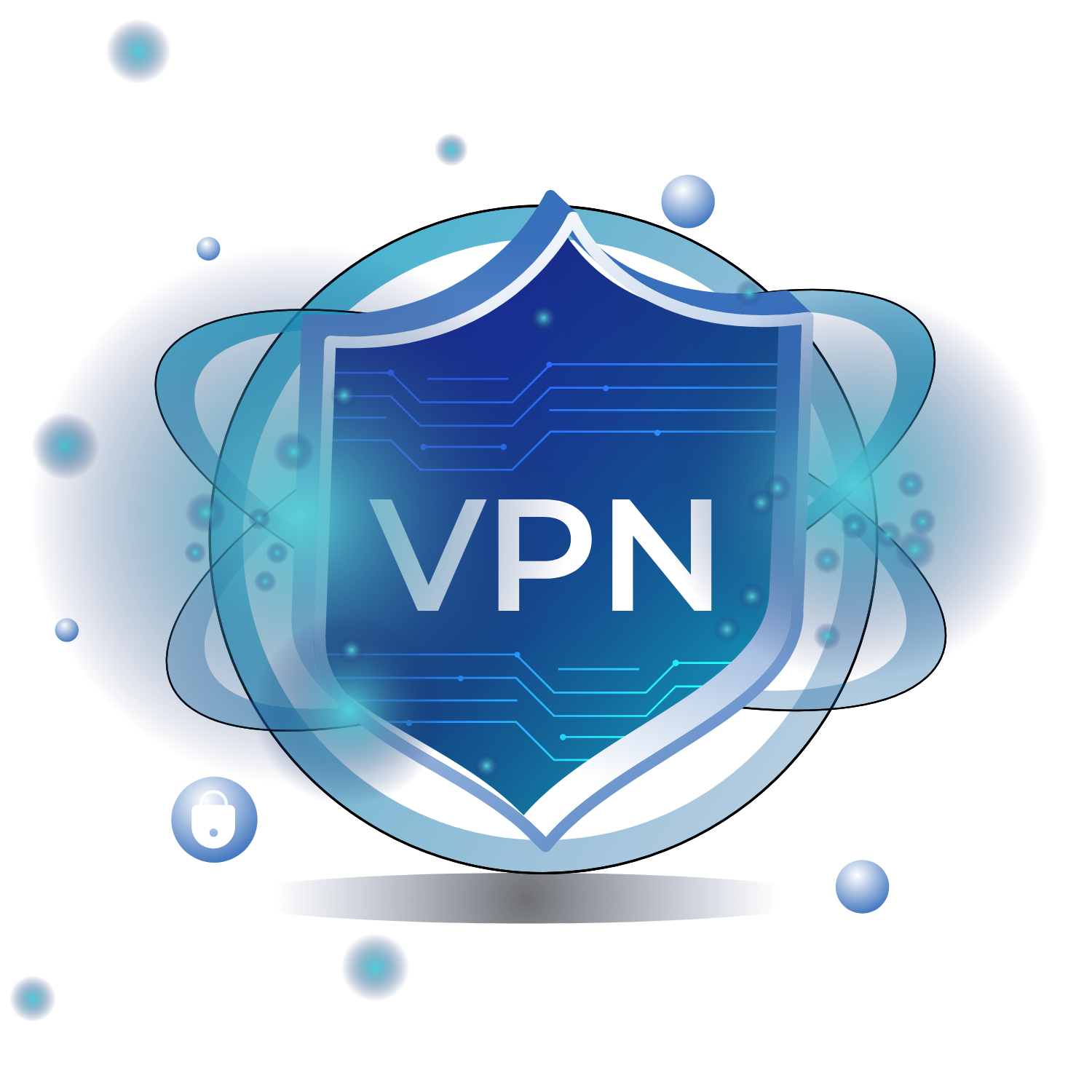 Homme qui utilise le réseau VPN